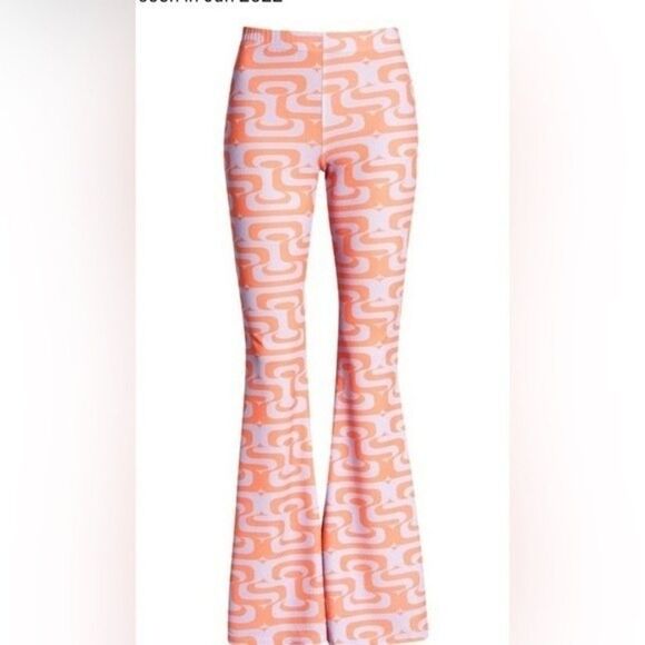 NWT Retro Bell Bottom Stretchy Flare Pants 70s 80s Hippie Rave Festival Disco 2 - Picture 5 of 10